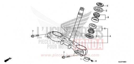 PIANTONE STERZO CRF250LF di 2015